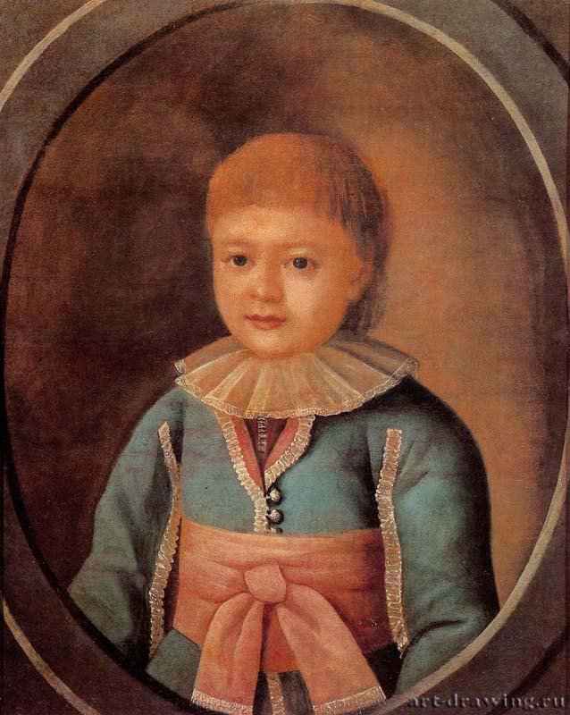 Портрет В. В. Панова. 1784 - Мастер из Тотьмы. 63 x 50 см. Холст, масло. Россия. Солигалич. Солигаличский районный краеведческий музей имени Г. И. Невельского.