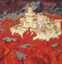 Пречистый Град - врагам озлобление 1912 г. - Картон, темпера; 45,7 х 45,7 см. Частное собрание. США.
