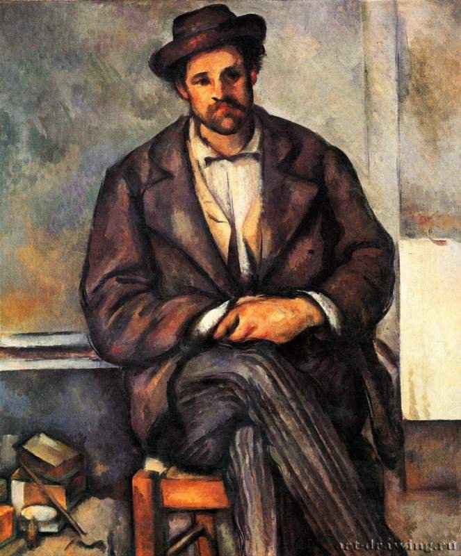 Сидящий крестьянин. 1898-1900 - 54,6 x 45 смХолст, маслоПостимпрессионизмФранцияПалм Спрингс. Собрание Аннеберг
