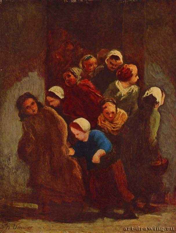 Окончание уроков - Вторая треть 19 века40 x 31 смДерево, маслоРеализмФранцияПариж. Частное собрание