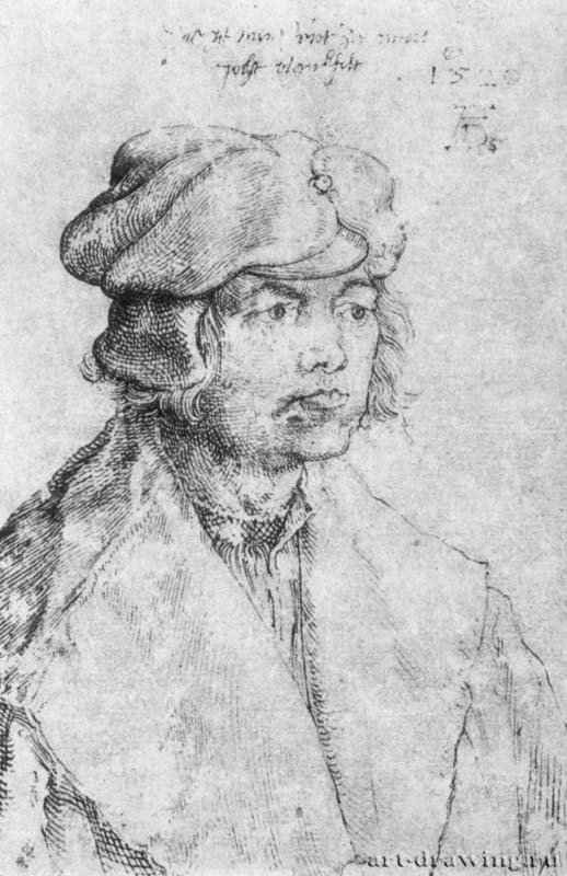 Портрет Иобста Планкфельта. 1520 - 15,8 x 10,6 Перо на бумаге Художественный институт Штеделя, Гравюрный кабинет Франкфурт-на-Майне