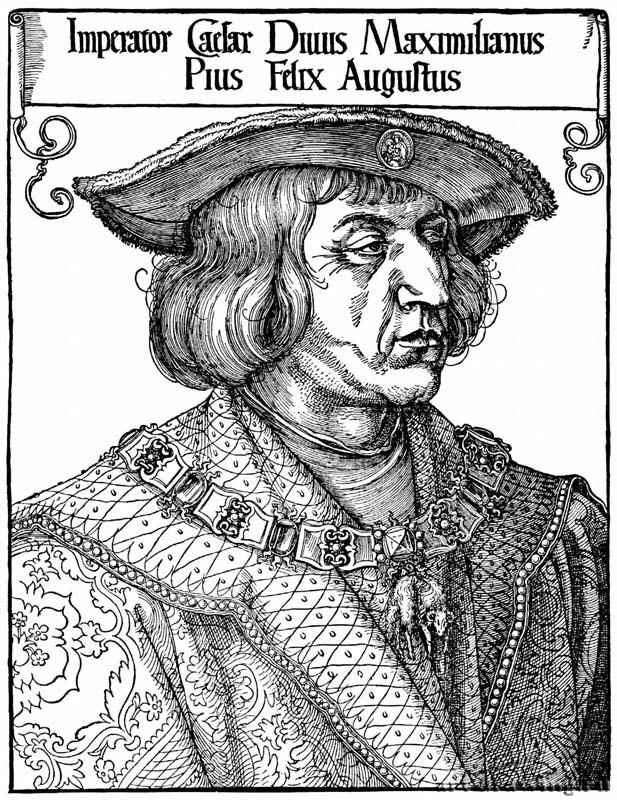 Портрет императора Максимилиана. I 1519 - 41,4 х 31,9 Ксилография