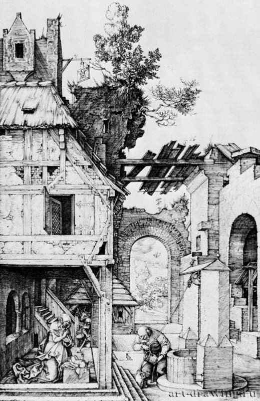 Рождество Христа. 1504 - 18,3 х 12 Резцовая гравюра на меди Гравюрный кабинет Берлин