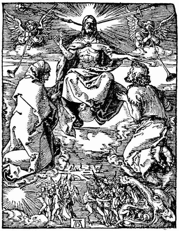 Серия "Малые Страсти". Страшный суд. 1509-1510 - 12,7 х 9,7 Ксилография
