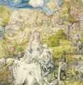 Мадонна со зверями. 1503 - 32,1 х 24,3 Перо, акварель, на бумаге Собрание графики Альбертина Вена