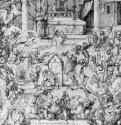 Ангельская месса. 1500 - 30,5 x 21,3 Перо светло-коричневым тоном, с отмывкой акварелью, на бумаге Музей изящных искусств, Кабинет рисунков Ренн