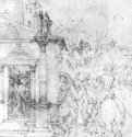 Несение креста. 1511-1514 - 29,5 x 22 Перо на бумаге Собрание графики Альбертина Вена