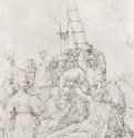 Оплакивание Христа. 1519 - 31,5 х 21,4 Перо бистром, на бумаге Собрание графики Альбертина Вена