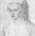 Портрет женщины из Брюсселя. 1520 - 16 x 10,5 Перо на бумаге Собрание графики Альбертина Вена