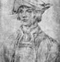 Портрет Луки Лейденского. 1521 - 24,4 x 17,1 Серебряный штифт на бумаге Дворец изящных искусств, Кабинет рисунков Лилль
