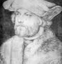 Портрет мужчины ( Дамиан ван дер Гус). 1525 - 36 x 29 Мел, кисть, бумага Собрание графики Альбертина Вена