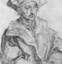 Портрет мужчины (Себастьян, Брант). 1520-1521 - 19,4 x 14,7 Серебряный штифт на бумаге Гравюрный кабинет Берлин