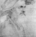 Портрет Эобануса Гессе. 1526 - 16,9 x 11,7 Серебряный штифт на бумаге Британский музей, Отдел гравюры и рисунка Лондон