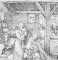 Рождество Христа. 1514 - 31,3 x 21,7 Перо на бумаге Собрание графики Альбертина Вена