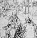 Святое семейство. 1493-1494 - 29 x 21,4 Перо на бумаге Гравюрный кабинет Берлин