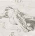 Тело Христа после снятия с креста. 1505 - 17,1 х 23,5 Уголь на бумаге Музей изящных искусств, Отдел гравюры и рисунка Кливленд (Огайо)