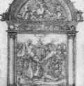 Эскиз для алтаря Всех святых. 1508 - 39,1 x 26,3 Перо и акварель, на бумаге Музей Конде Шантийи
