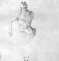  Этюд тела мертвого Христа. 1515 - 21,7 x 18,7 Перо на бумаге Собрание графики Альбертина Вена