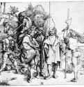Ландскнехты и восточный всадник. 1495 - 13,2 х 14,7 Резцовая гравюра на меди Музей Метрополитен, Отделение рисунка Нью-Йорк