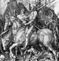 Рыцарь, Смерть и Дьявол. 1513 - 25 х 19 Резцовая гравюра на меди Частное собрание