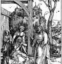 Серия "Жизнь Марии". Прощание Христа с матерью (Отпущение Марии). 1504 - 29,5 х 21 Ксилография