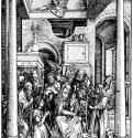 Серия "Жизнь Марии". Поклонение Марии. 1500-1501 - 29,5 х 21 Ксилография