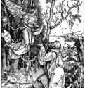 Серия "Жизнь Марии". Благовещение Иоакиму. 1503 - 1504 - 29,5 х 21 Ксилография