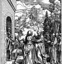 Серия "Жизнь Марии". Посещение Марией Елизаветы. 1503-1504 - 29,5 х 21 Ксилография