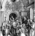 Серия "Жизнь Марии". Обрезание младенца Христа. 1503-1504 - 29,5 х 21 Ксилография