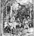 Серия "Жизнь Марии" Бегство в Египет. 1503-1504 - 29,5 х 21 Ксилография