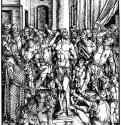 Серия "Большие Страсти". Бичевание Христа. 1510 - 39 х 28 Ксилография