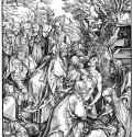 Серия "Большие Страсти". Положение во гроб. 1498-1499 - 39 х 28 Ксилография