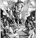 Серия "Большие Страсти". Воскресение Христа. 1510 - 39 х 28 Ксилография