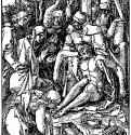 Серия "Малые Страсти". Оплакивание Христа. 1509 - 12,7 х 9,7 Ксилография