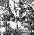 Серия "Страсти Христа", Воскресение. 1512 - 11,9 х 7,5 Резцовая гравюра на меди Музей Метрополитен, Отделение рисунка Нью-Йорк