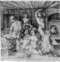 Женская баня. 1496 - 23,1 x 22,6 Перо на бумаге Кунстхалле, Гравюрный кабинет Бремен