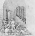 Искушение. 1502 - 27,5 x 20,8 Перо на бумаге Собрание графики Альбертина Вена